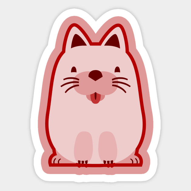 Cat Sticker by LuisD